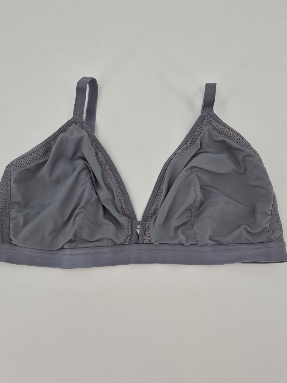 All.You. LIVELY Women's Stripe Mesh Bralette - Gray Size 3